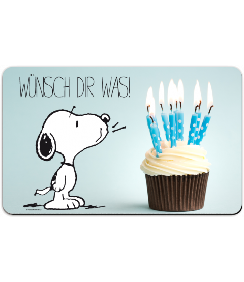The Peanuts Frühstücksbrettchen "Wünsch dir was!", Resopal, 23,5 x 14,5 cm