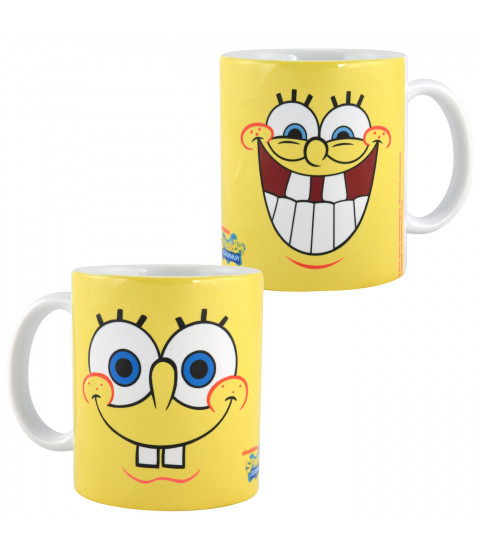 SpongeBob Schwammkopf Tasse "Sponge Bob face", ca. 320 ml, Keramik