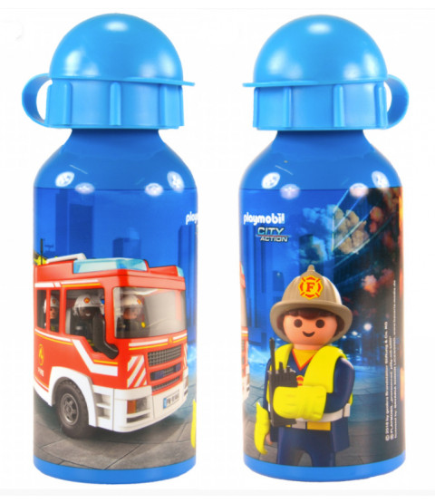 Playmobil - Trinkflasche "Firemen" 400 ml, Aluminium