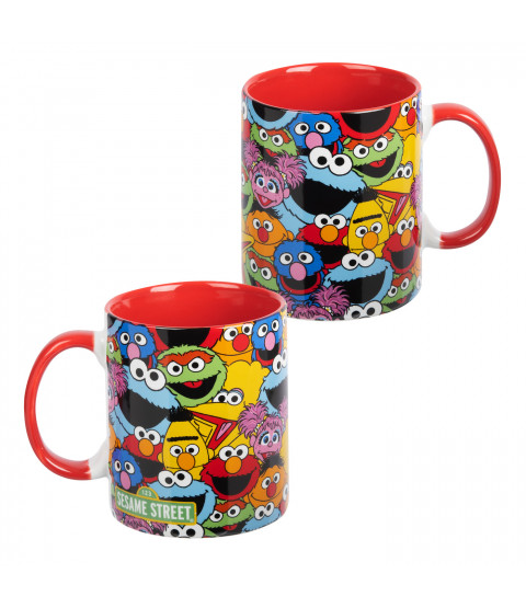 Sesamstraße - Tasse "Allover" - 320 ml, Keramik