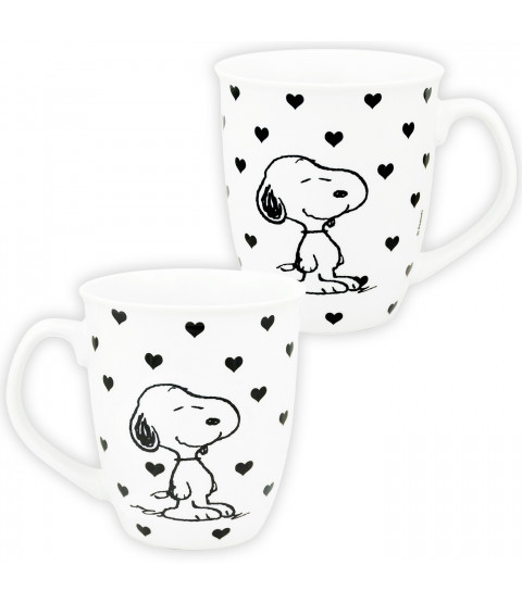 The Peanuts - Tasse Snoopy "Hearts", 280 ml, Keramik