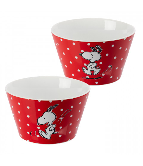 The Peanuts - Snoopy - Müslischale "Red dots" - 500 ml