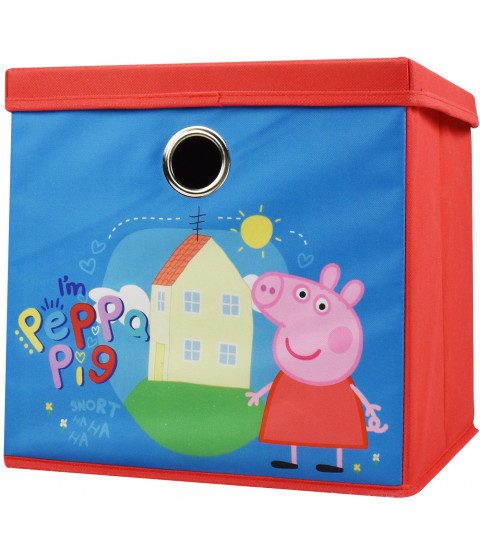 Peppa Pig - Aufbewahrungsbox "I´m Peppa Pig", 28,5 x 28,5 x 28,5 cm, Polyester