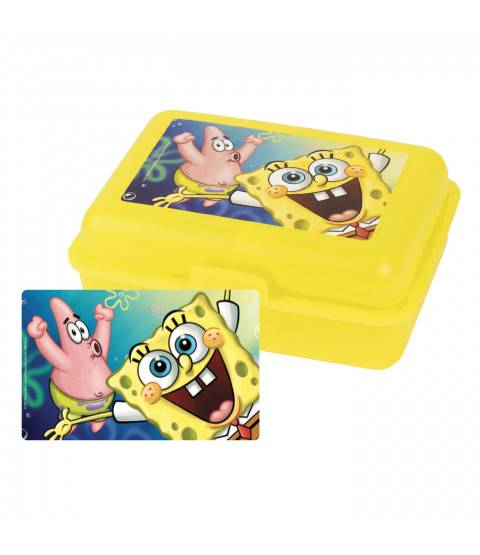 SpongeBob Schwammkopf - Brotdose - Lunchbox "Sponge Bob & Patrick", Polypropylene, 17,5x12,8x6,9cm