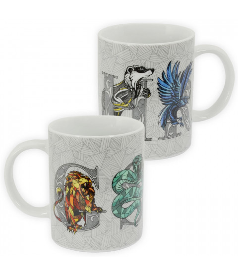 Harry Potter - Tasse "4 Wappen", 320 ml, Porzellan