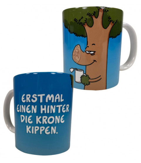 Ralph Ruthe - Tasse "Hinter die Krone", 320 ml, Keramik