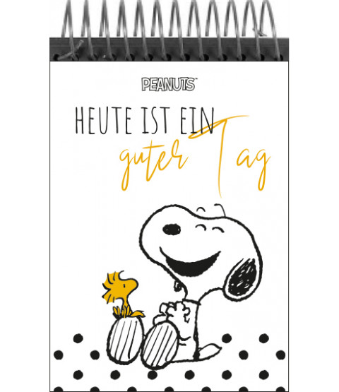 The Peanuts - Schreibblock Snoopy "Heute ist ein guter Tag", 100 Blatt, DIN A5