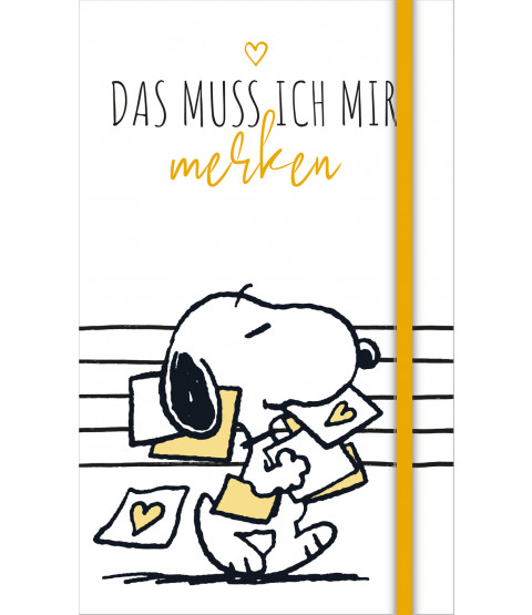 The Peanuts - Notizbuch Hardcover Snoopy "Das muss ich mir merken", DIN A5