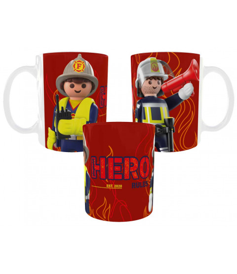 Playmobil - Tasse "City Firemen", 320ml, Keramik