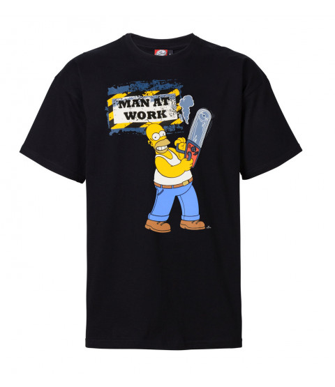 The Simpsons - Herren T-Shirt  - "Man at Work" - versch. Größen