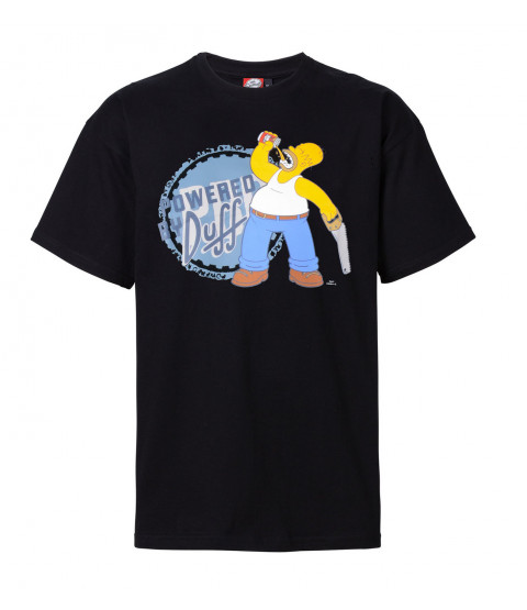 The Simpsons - Herren T-Shirt  - "Powered by Duff" - versch. Größen