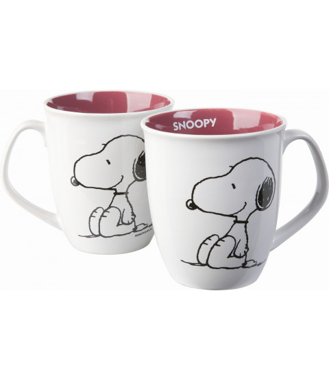 The Peanuts - Tasse Snoopy "black and white", 280 ml, Keramik