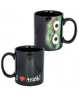Sesame Street - Tasse "Oscar, full black" - 320 ml aus Keramik