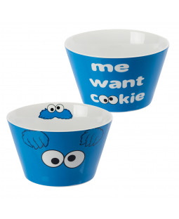 Sesame Street - Müslischale "Krümelmonster - Me want cookie", 500 ml