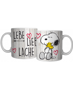 The Peanuts - Tasse "Lebe, Liebe, Lache", ca. 320 ml, Keramik