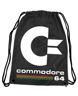 C64 Stoffrucksack schwarz