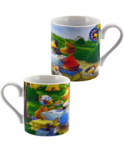 Der kleine Rabe Socke - Tasse "Picknick", in Geschenkbox, 230 ml, Porzellan