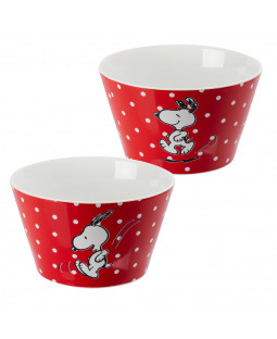 The Peanuts - Snoopy - Müslischale "Red dots" - 500 ml