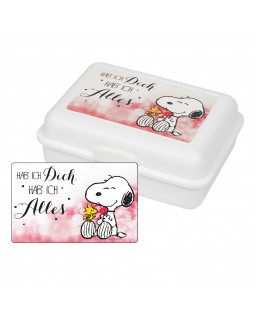 The Peanuts - Brotdose - Lunchbox  "Hab ich Dich, hab ich Alles!", Polypropylene, 17,5x12,8x6,9cm