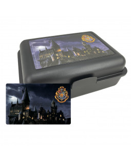 Harry Potter - Brotdose - Lunchbox "Hogwarts", Polypropylene, 17,5x12,8x6,9cm