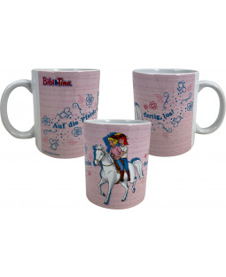 Bibi & Tina - Tasse "Auf die Pferde", 320 ml, Keramik