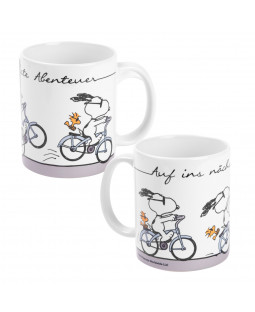 The Peanuts - Tasse "Auf ins nächste Abenteuer", 320 ml, Keramik