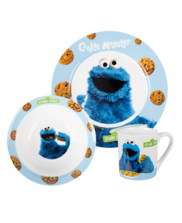 Sesame Street - Breakfast Set "Cookie", 3 tlg.