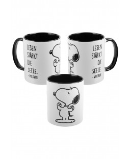 The Peanuts - Tasse " Seele- inner black", 320 ml, Keramik 