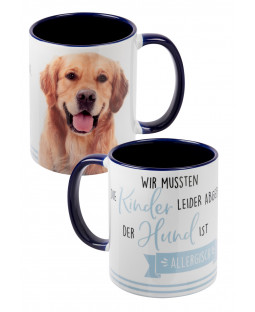 Tasse " Hund - Allergisch", 320 ml, Porzellan