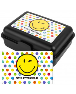 Smiley - Lunchbox/Brotdose "Smileyworld", 17,5 x 12,8 x 6,9 cm, Polypropylen