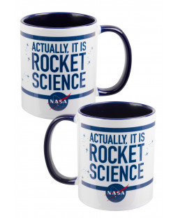 NASA - Tasse "rocket Science - inner blue", 320 ml, Keramik