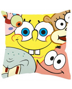 SpongeBob Schwammkopf - Kissen "allover", 30 x 30 cm