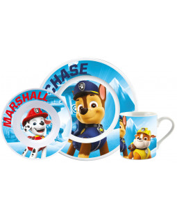 Paw Patrol  Breakfast Set "Yelp blue", 3 pcs 