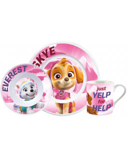 Paw Patrol  Breakfast Set "Yelp rose", 3 pcs 