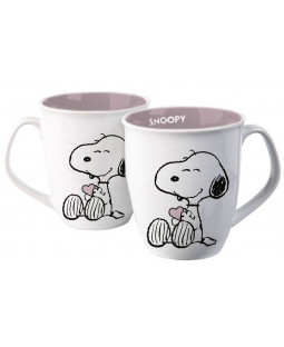 The Peanuts - Tasse Snoopy "inside rose glaze", 280 ml, Keramik