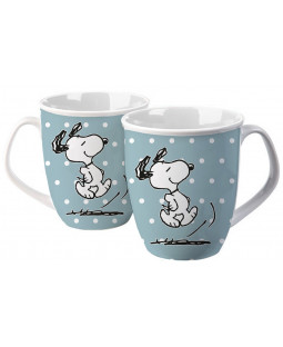 The Peanuts - Tasse Snoopy "light blue dots", 280 ml, Keramik