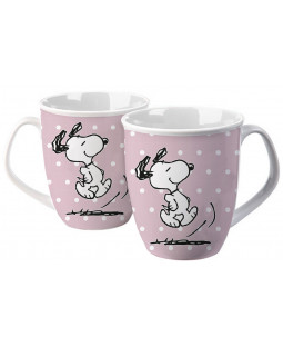 The Peanuts - Tasse Snoopy "rose dots", 280 ml, Keramik