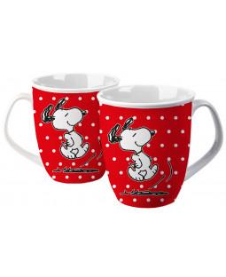 The Peanuts - Tasse Snoopy "red dots", 280 ml, Keramik