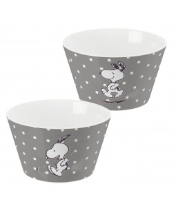 The Peanuts - Snoopy Müslischale "Grey dots" - 500 ml