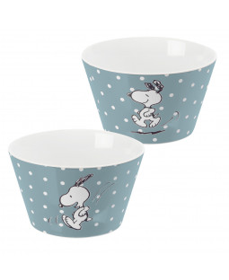 The Peanuts - Snoopy Müslischale "Light blue dots" - 500 ml